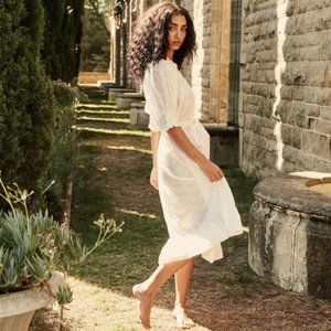 DOEN clara NIGHTGOWN salt NWT XL